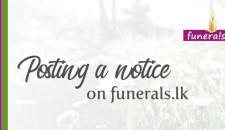 Posting a Death Notice on funerals.lk?
