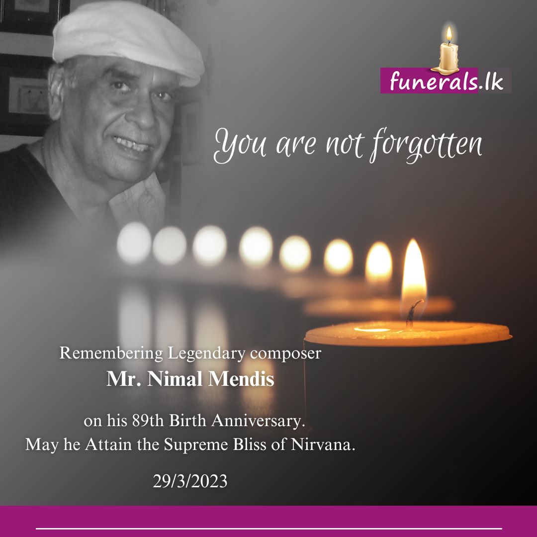 MR. NIMAL MENDIS (Singer & Songwriter)