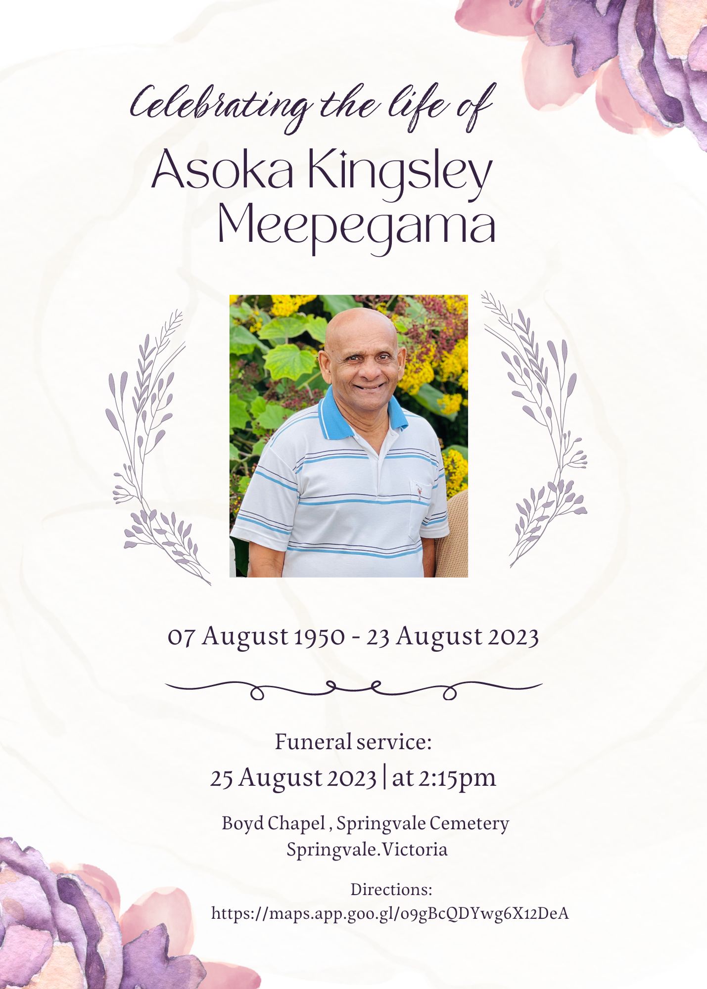 MR. ASOKA KINGSLEY MEEPEGAMA