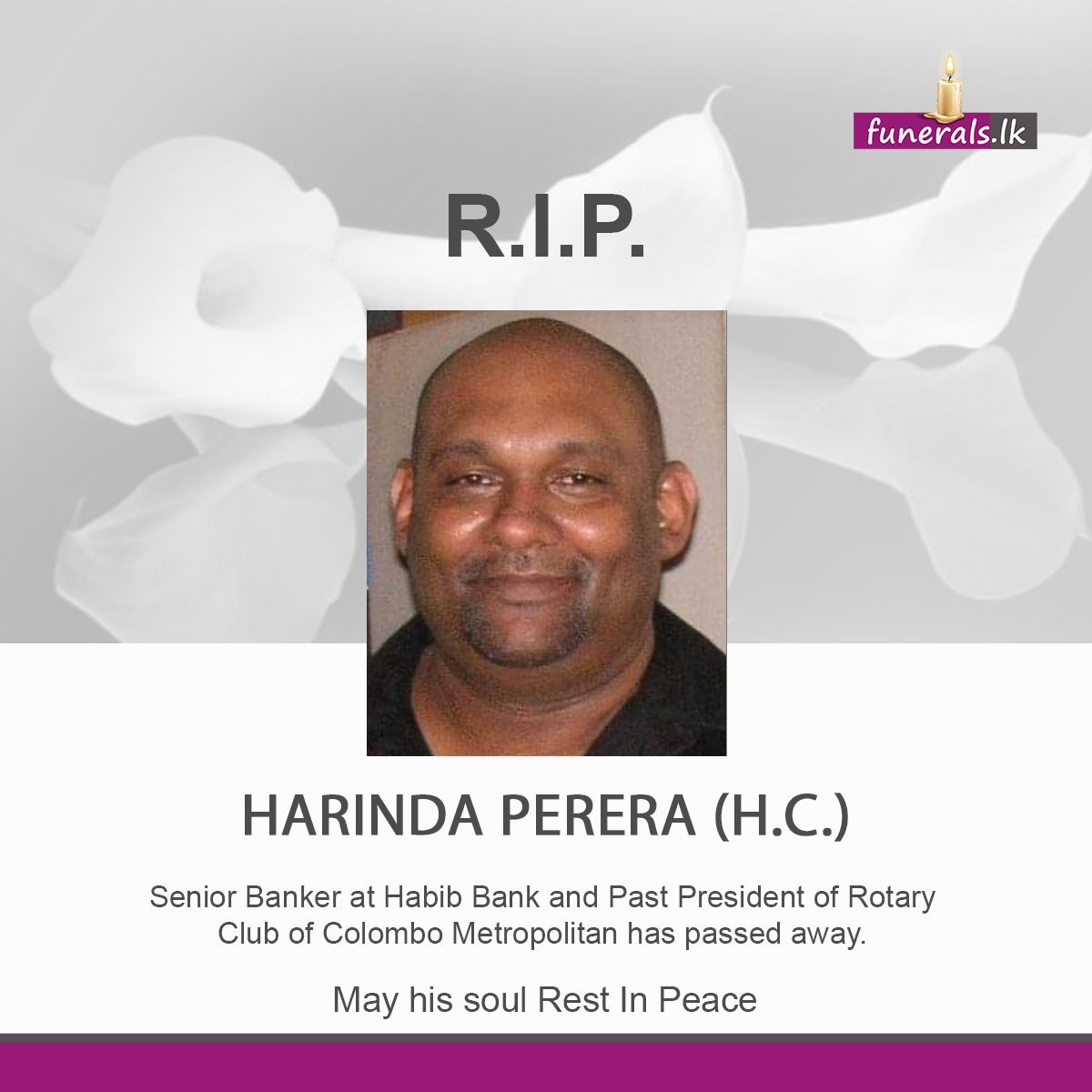 MR. PERERA – HARINDA (H.C.)